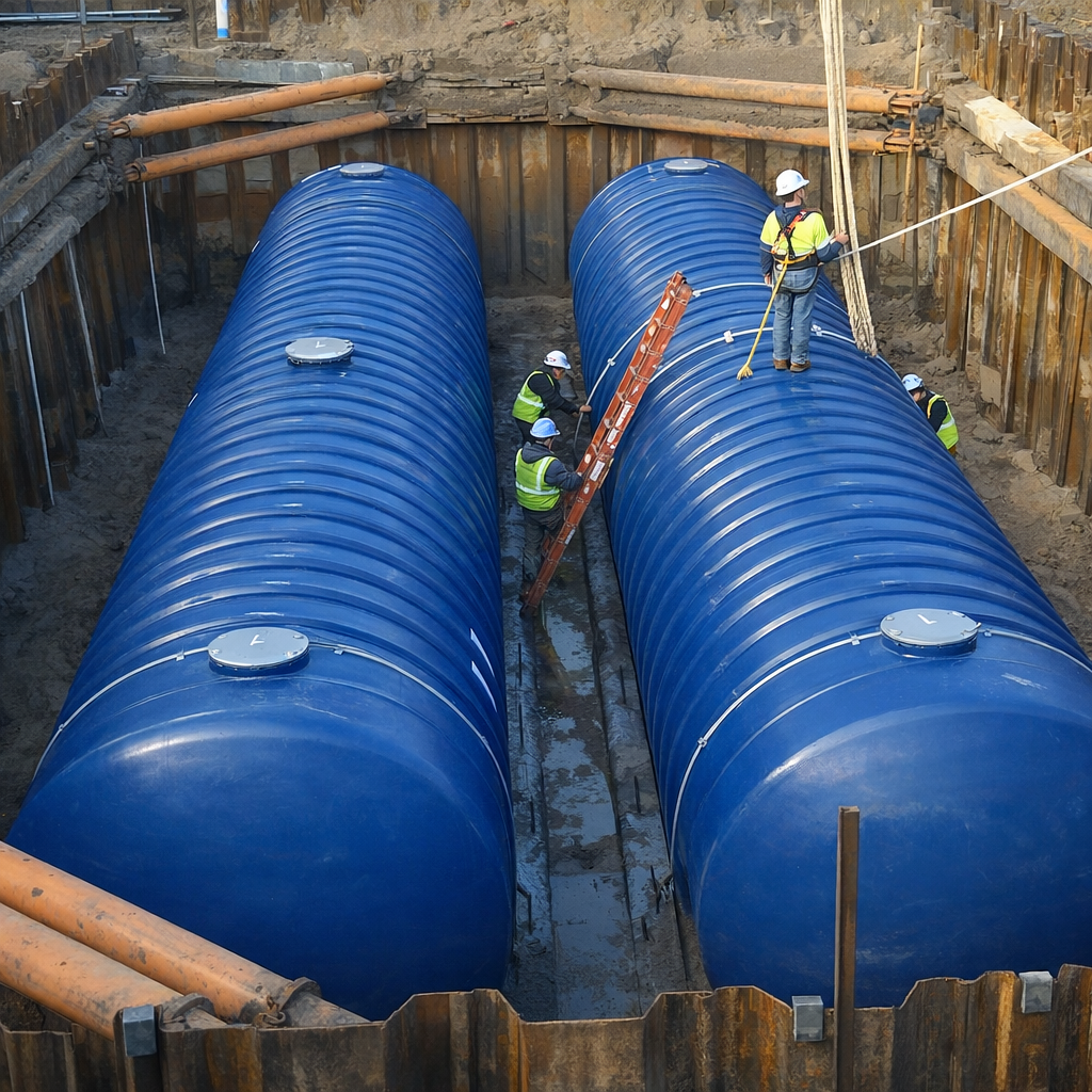 DEF and fuel piping system installation